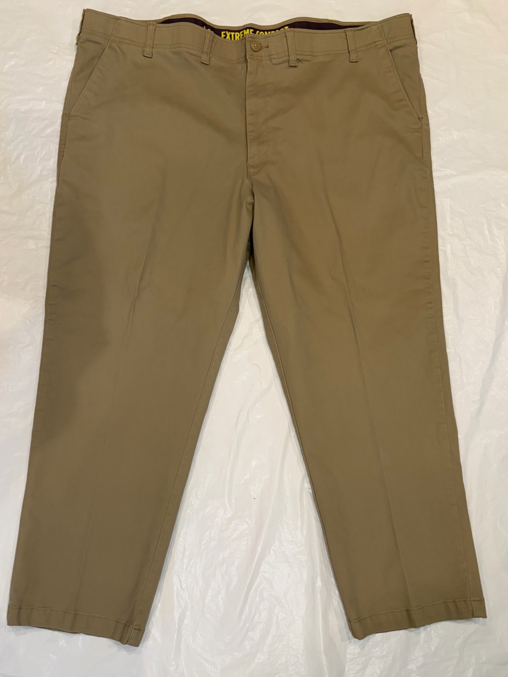 Lee Extreme Comfort Pants Men's 50x30 Tan Straight Fit